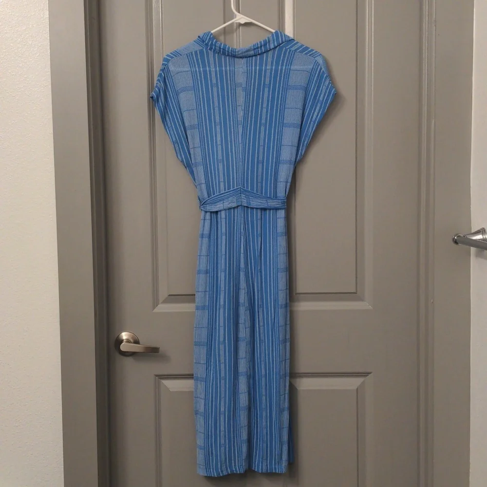 Lush Blue & White Striped Dress - Picture 9 of 13